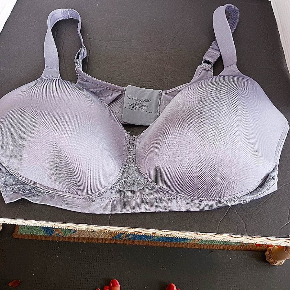Vanity Fair Beauty Back 42DD gray bra NWOT